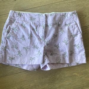 Crewcuts girls shorts size 10. Lavender with zebra print.